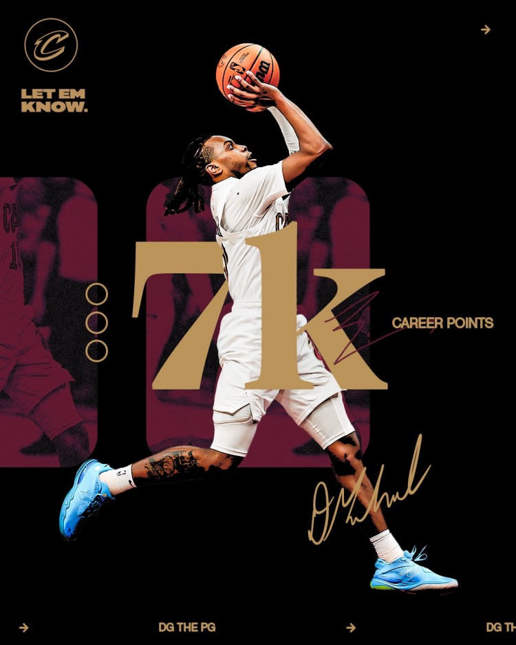  未來可期！加蘭騎士生涯得分達到7000分 隊史第11位！
